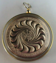 Load image into Gallery viewer, UNITED NATIONS FOR PEACE 1970 YOUTH FOR PEACE PROOF GOLD PLATED MEDALLION
