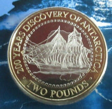 Load image into Gallery viewer, 2020 Discovery of Antarctica First Ever BAT Bi-Metal Proof-like £2 Coin In Pack
