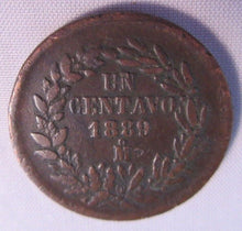 Load image into Gallery viewer, 1889 MEXICO REPUBLICA MEXICANA 1 CENTAVO PRESENTED IN PAPER FLIP
