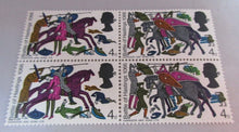 Load image into Gallery viewer, 1966 BATTLE OF HASTINGS 4d, 6d &amp; 1/3 15X STAMPS MNH &amp; CLEAR FRONTED STAMP HOLDER
