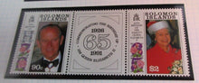 Load image into Gallery viewer, 1991 THE BIRTHDAYS OF QEII 65 &amp; PRINCE PHILIP 70 STAMPS MNH &amp; ALBUM SHEET
