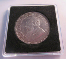 Load image into Gallery viewer, 1896 UNITY MAKES STRENGTH SOUTH AFRICA SILVER HALF CROWN 21/2 SHILLINGS BOX/COA
