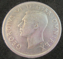 Load image into Gallery viewer, 1937 KING GEORGE VI BARE HEAD .500 SILVER FLORIN TWO SHILLING COIN WITH CAPSULE
