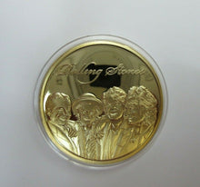 Load image into Gallery viewer, 2014 ROLLING STONES GOLD &amp; COLOURISED PROOF MEDALLION 1962 - 2014
