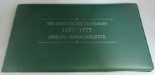 Load image into Gallery viewer, 1877-1977 THE TEST CRICKET CENTENARY OFFICIAL COMMEMORATIVE SILVER MEDAL PNC
