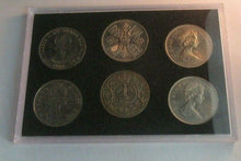 Load image into Gallery viewer, 1953 - 1981 6 Crown UK Coin Set From Coronation To Charles and Diana in RM Case
