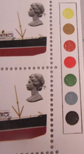 Load image into Gallery viewer, 1969 1/- FAMOUS SHIPS SS GREAT BRITAIN &amp; RMS MAURETANIA 40 STAMPS MNH &amp; T/LIGHTS
