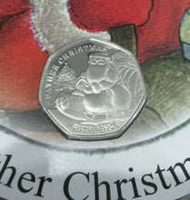 Load image into Gallery viewer, 2020 Father Christmas 50p Coin - Cupro Nickel Diamond Finish in a decoration Cc1
