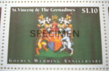 Load image into Gallery viewer, 1947-1997 GOLDEN WEDDING ANNIVER (SPECIMEN) ST VINCENT &amp; GRENADINES 6 MNH STAMPS
