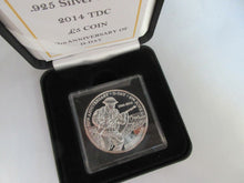 Load image into Gallery viewer, 2014 £5 SILVER PROOF COIN 70TH ANIVERSARY OF D-DAY BOX &amp; COA
