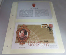 Load image into Gallery viewer, MARY I REIGN 1553-1558 COMMEMORATIVE COVER INFORMATION CARD &amp; ALBUM SHEET
