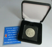 Load image into Gallery viewer, 1941 GEORGE VI BARE HEAD COINAGE HALF 1/2 CROWN IN QUADRANT CAPSULE &amp; BOX
