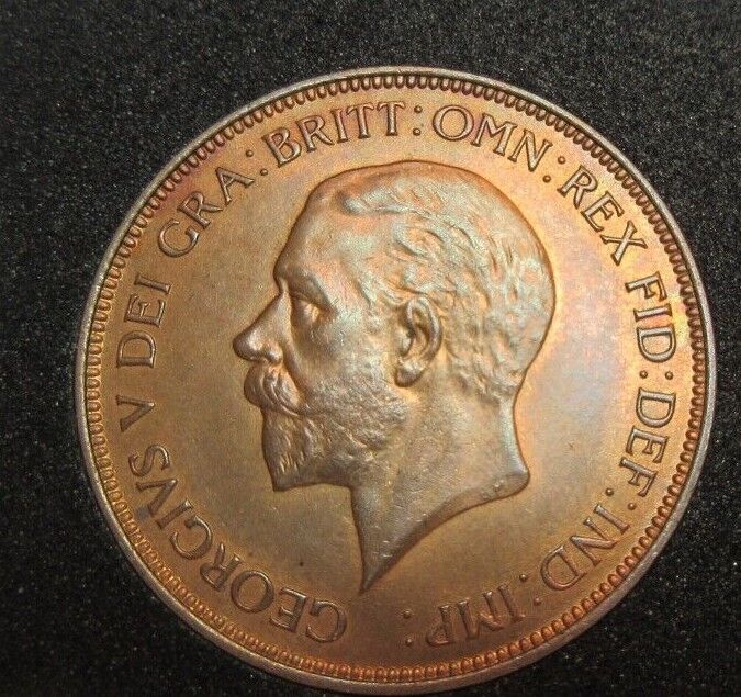 1935 KING GEORGE V 1 PENNY UNCIRCULATED WITH LUSTRE SPINK REF 4055 CC1