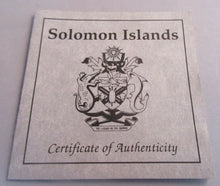 Load image into Gallery viewer, 1992 CORONATION ANNIVERSARY SILVER PROOF SOLOMON ISLANDS 10 DOLLAR COIN BOX &amp;COA
