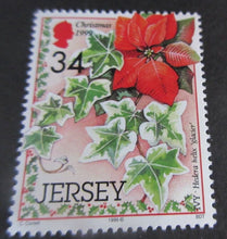 Load image into Gallery viewer, QUEEN ELIZABETH II JERSEY DECIMAL STAMPS 1999 CHRISTMAS MNH IN STAMP HOLDER

