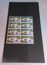 Load image into Gallery viewer, 1968 ABERFELDY BRIDGE 9d BLOCK OF 8 X STAMPS MNH IN CLEAR FRONTED STAMP HOLDER
