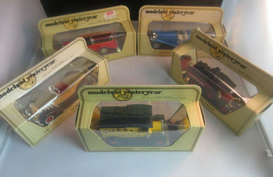Matchbox 'Models of Yesteryear' 5 x Cars in Boxes Inc 1912 Model T Ford
