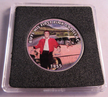 Load image into Gallery viewer, 1955 ELVIS KENEDY HALF DOLLAR COIN FIRST PINK CADILLAC BUNC
