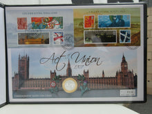 Load image into Gallery viewer, 2007 ACT OF UNION ROYAL MINT COMMEMORATIVE SILVER UK £2 COIN. COA &amp; PADDED ALBUM
