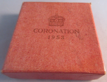 Load image into Gallery viewer, 1953 QUEEN ELIZABETH II CORONATION GOLD PLATED MEDAL IN ORIGINAL BOX
