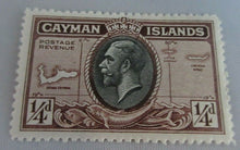 Load image into Gallery viewer, 1913 KING GEORGE V &amp; VI PRE DECIMAL STAMPS - 8 X CAYMAN ISLANDS STAMPS
