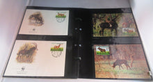 Load image into Gallery viewer, Giant Sable Antelope WWF Info Sheets Exclusive Stamps from Angola and FDC&#39;s
