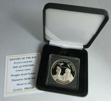 Load image into Gallery viewer, 2008 HISTORY OF THE RAF FLYING LEGENDS PROOF £5 FIVE POUND CROWN BOX COA
