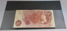 Load image into Gallery viewer, TEN SHILLINGS BANK NOTE HOLLOM VF FIRST RUN 16A 231898
