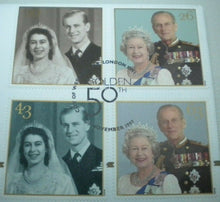 Load image into Gallery viewer, 1947-1997 THE GOLDEN WEDDING COMMEMORATIVE BUNC £5 COIN COVER PNC WITH INFO CARD
