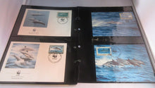 Load image into Gallery viewer, Dolphins WWF Info Sheets Exclusive Stamps from Montserrat and FDC&#39;s
