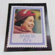 Load image into Gallery viewer, 1986 QUEEN ELIZABETH II 60TH BIRTHDAY SAMOA STAMPS &amp; ALBUM SHEET
