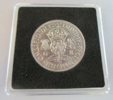 Load image into Gallery viewer, 1942 KING GEORGE VI  .500 SILVER FLORIN TWO SHILLINGS COIN WITH QUADRANT CAPSULE
