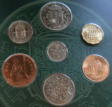 Load image into Gallery viewer, 1996 FROM OLD PENNIES...TO DECIMAL PENCE 7 X £.s.d.COINS &amp; 7 X DECIMAL COINS SET
