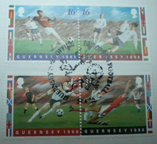 Load image into Gallery viewer, 1996 EUROPEAN FOOTBALL BUNC GUERNSEY £5 COIN FIRST DAY COVER PNC STAMPS &amp; P-MARK
