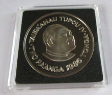 Load image into Gallery viewer, 1986 COMMONWEALTH GAMES TONGA SILVER PROOF 2 PAANGA COIN BOX &amp; COA
