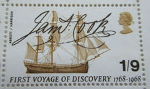 Load image into Gallery viewer, 1968 JAMES COOK FIRST VOYAGE OF DISCOVERY BLOCK OF 4 1/9 STAMPS MNH  T/LIGHTS
