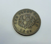 Load image into Gallery viewer, 1840 NOVA SCOTIA CANADA 1 PENNY QUEEN VICTORIA TOKEN HIGH GRADE
