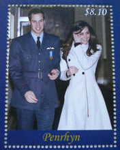 Load image into Gallery viewer, 2011 ROYAL ENGAGEMENT WILLIAM &amp; KATE 16TH NOV 2010 PENRHYN MINIATURE SHEET MNH
