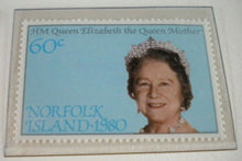 Load image into Gallery viewer, 1980 HM QUEEN ELIZABETH THE QUEEN MOTHER&#39;S 80TH BIRTHDAY 5 MNH STAMPS/INFO SHEET
