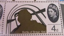 Load image into Gallery viewer, 1965 QEII BATTLE OF BRITAIN 1940 4d 16 x PRE DECIMAL STAMPS MNH IN STAMP HOLDER
