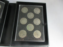 Load image into Gallery viewer, 1937-1951 KING GEORGE VI BARE HEAD SILVER HALF CROWN 15 COIN COLLECTION BOXED
