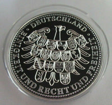 Load image into Gallery viewer, 20 YEARS OF GERMAN UNITY FALL OF THE WALL 1989 SILVER PROOF MEDAL WITH COA
