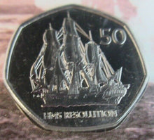 Load image into Gallery viewer, 2020 Fifty Pence HMS RESOLUTION  50p Coin PACK GEORGIA &amp; SANDWICH ISLANDS
