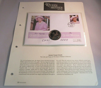 1900-2002  HM QUEEN ELIZABETH THE QUEEN MOTHER MEMORIAL PROOF $1 COINCOVER PNC