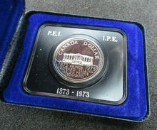 Load image into Gallery viewer, 1973 Canada Dollar EDWARD ISLAND 100 ANIVERSARY Coin and Box IN HOLDER 1873 1973
