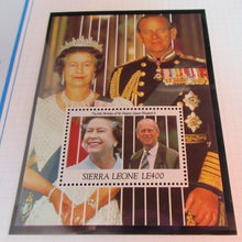 Load image into Gallery viewer, 1991 65TH BIRTHDAY QUEEN ELIZABETH II SIERRA LEONE STAMPS MNH &amp; ALBUM SHEET
