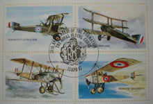 Load image into Gallery viewer, 1987 75t ANNI FORMATION,ROYAL FLYING CORPS A/C BROTHERS SIGNED FLOWN STAMP COVER
