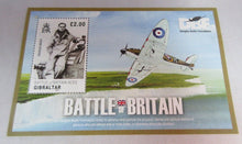 Load image into Gallery viewer, BATTLE OF BRITAIN ACES MINI SHEET DOUGLAS BADER £2 STAMP MNH WITH STAMP HOLDER
