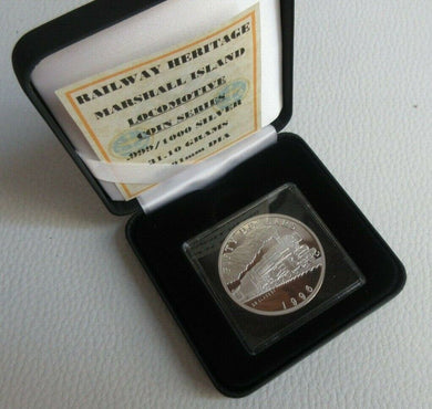 1996 Steam Train DB CLASS 01 MARSHALL ISLANDS $50 Dollars Silver Proof Coin