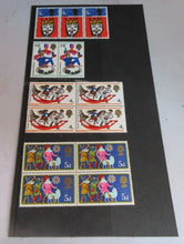 Load image into Gallery viewer, VARIOUS CHRISTMAS STAMPS X 13 MNH 1966-1968 IN CLEAR FRONTED STAMP HOLDER
